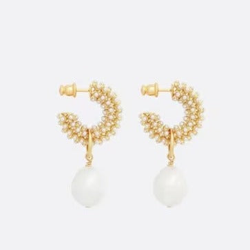 DIOR D-RENAISSANCEN GOLD EARRINGS