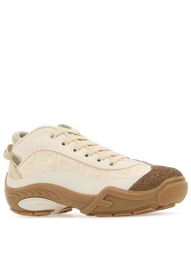 Fendi Lab Low Top Sneakers Beige