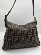 Fendi Mamma Baguette in Brown Zucca Canvas