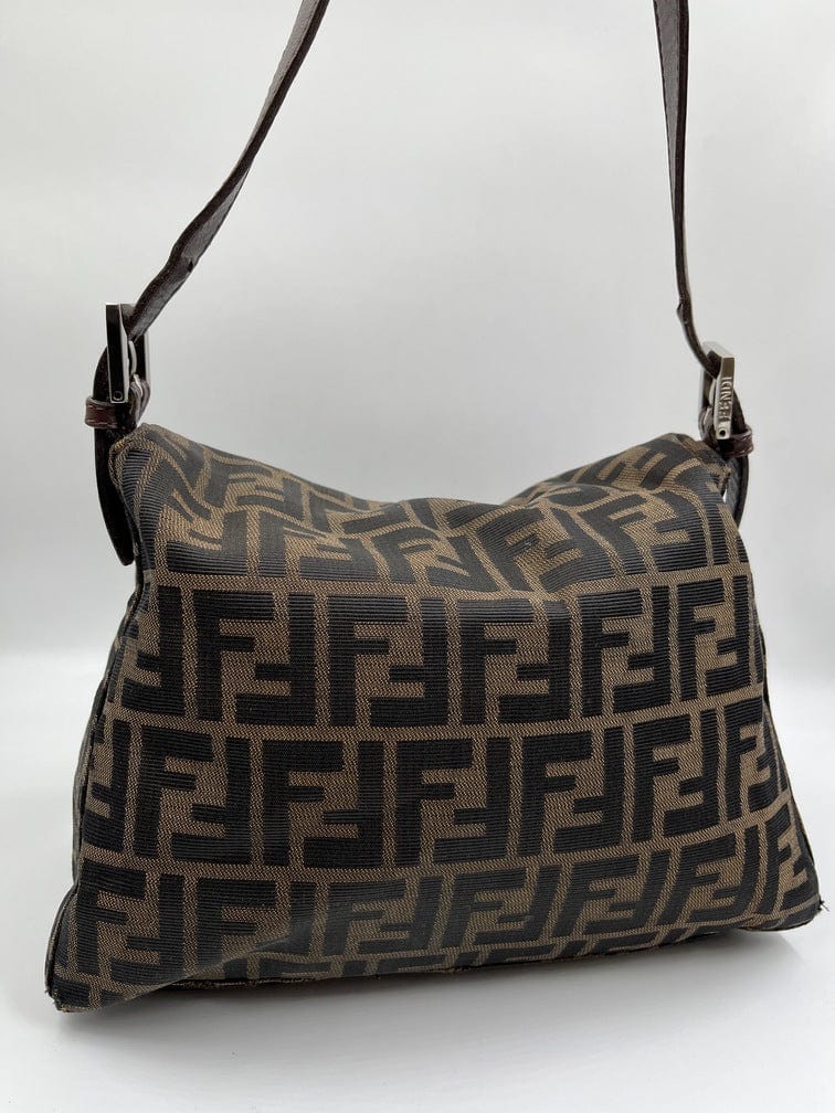Fendi Mamma Baguette in Brown Zucca Canvas