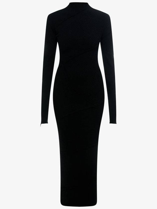 Balenciaga 23 fw Spiral Viscose Dress 751094T51991000 B0650434684