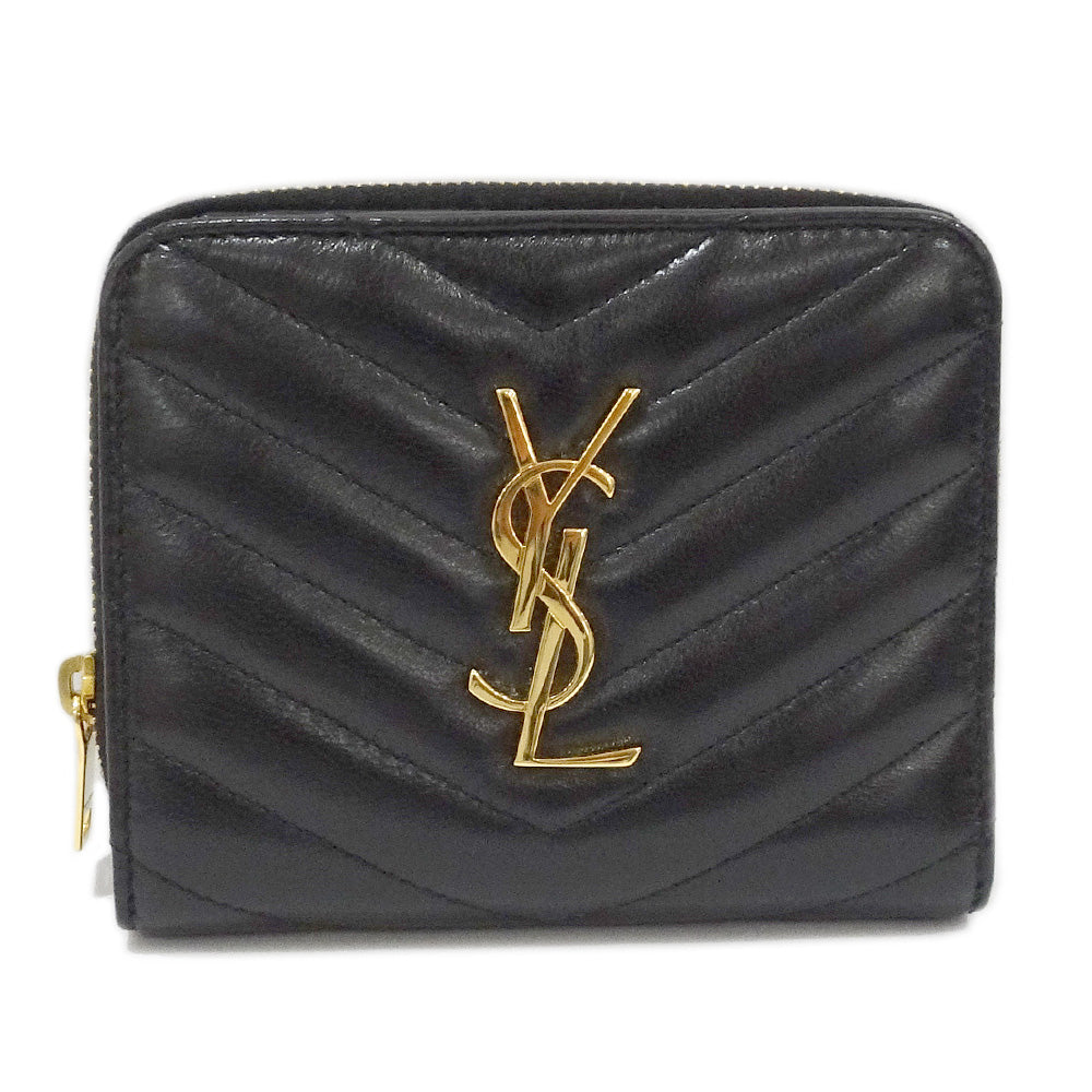 Saint Laurent Monogram Compact Zip-Around Wallet 668288 Double Fold Wallet Small Wallet