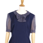 Vint Fendi Fendi Dress One Earrings y Dot Ribbon Cotton  42 (L Equivalent) Naïve Vintage Vintage Vintage