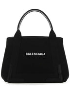 Balenciaga Cabas Logo Canvas Small Tote Bag Black