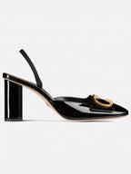 C'est Patent Calfskin Slingback Pumps Black Dior