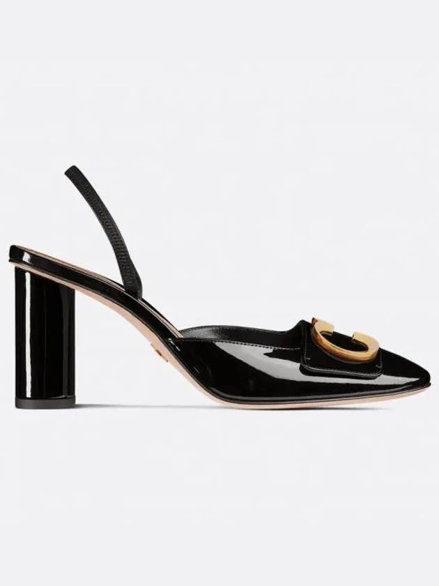 C'est Patent Calfskin Slingback Pumps Black Dior