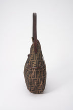 Vintage Fendi Zucca Shoulder Bag - Brown