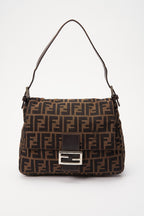Vintage Fendi Mamma Baguette - Beige/Brown Zucca Canvas