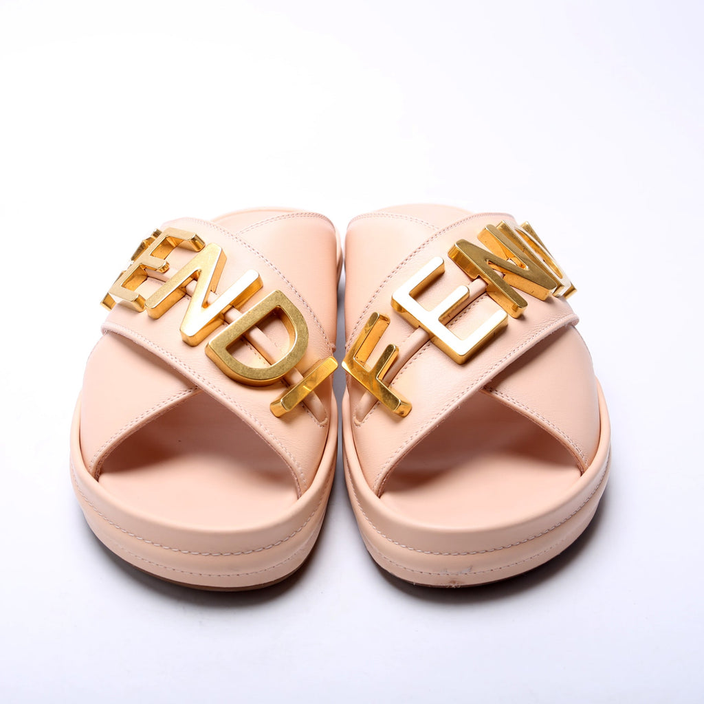 Fendigraphy Leather Sandal Size 39