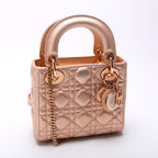 Lady Dior Mini Iridescent Metallic Lambskin