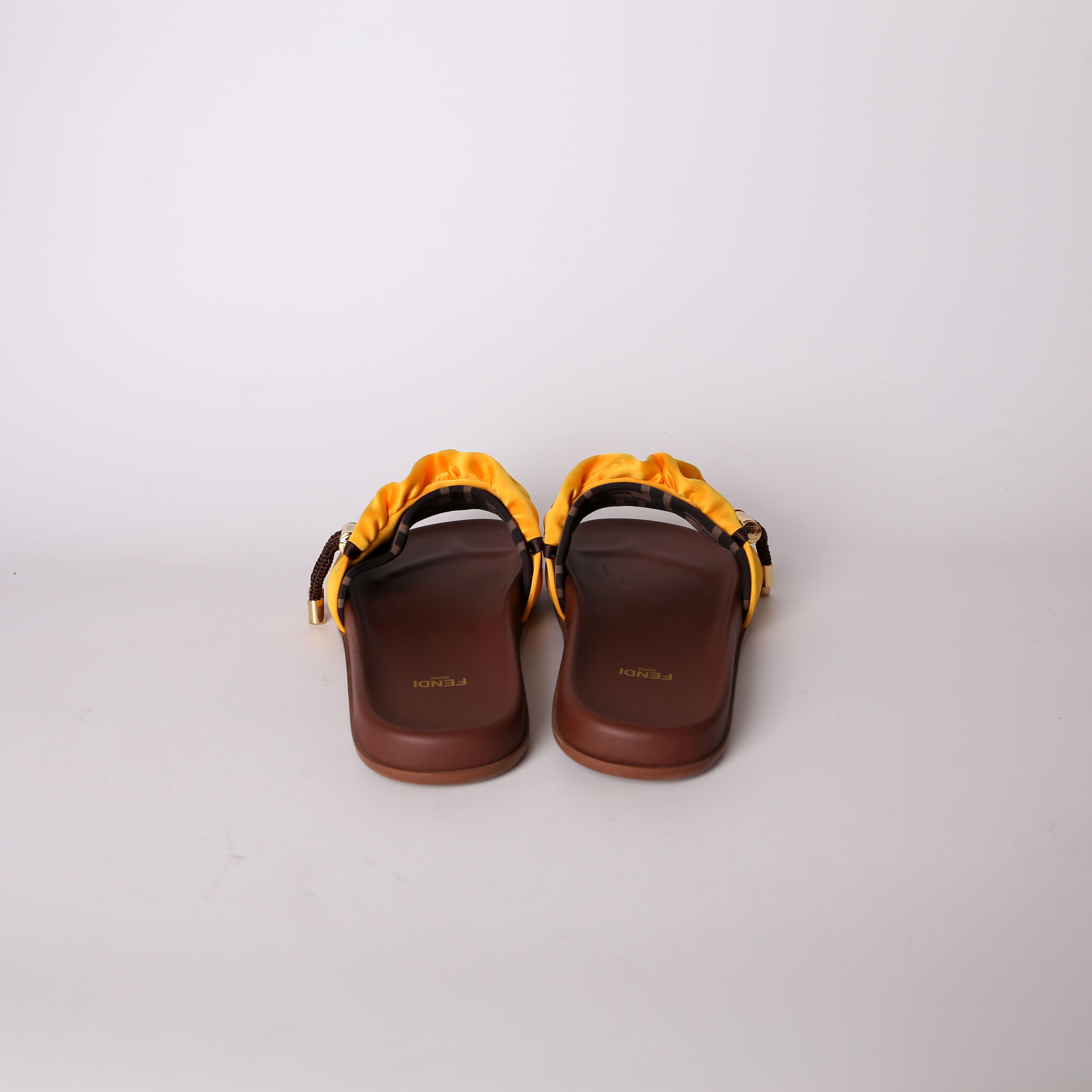 Fendi Feel Satin Slides Size 39