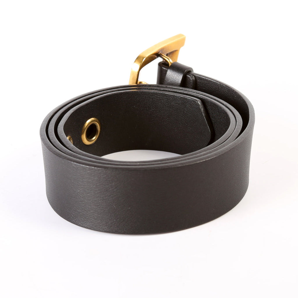 Diorquake Leather Belt Size 80 Black