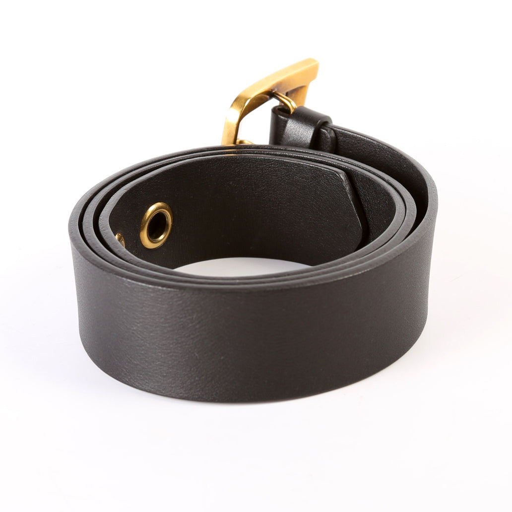Diorquake Leather Belt Size 80 Black