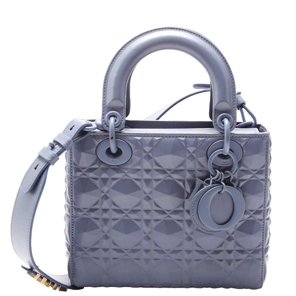 Lady Dior Medium Diamond Cannage Blue