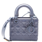 Lady Dior Medium Diamond Cannage Blue