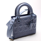 Lady Dior Medium Diamond Cannage Blue