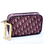 Oblique Diorquake Clutch Burgundy