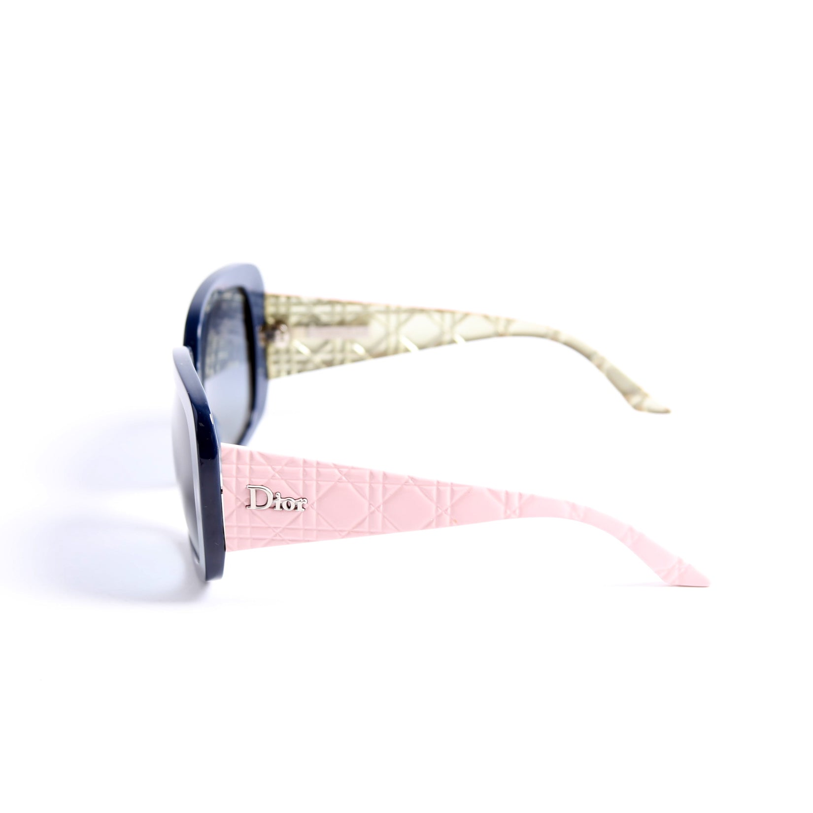 Diorladylady10 Resin Cannage Sunglasses Navy/Pink