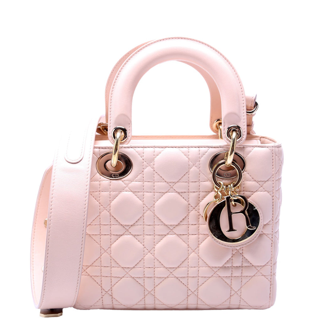 Lady Dior My Abcdior Small Cannage Lambskin Pink