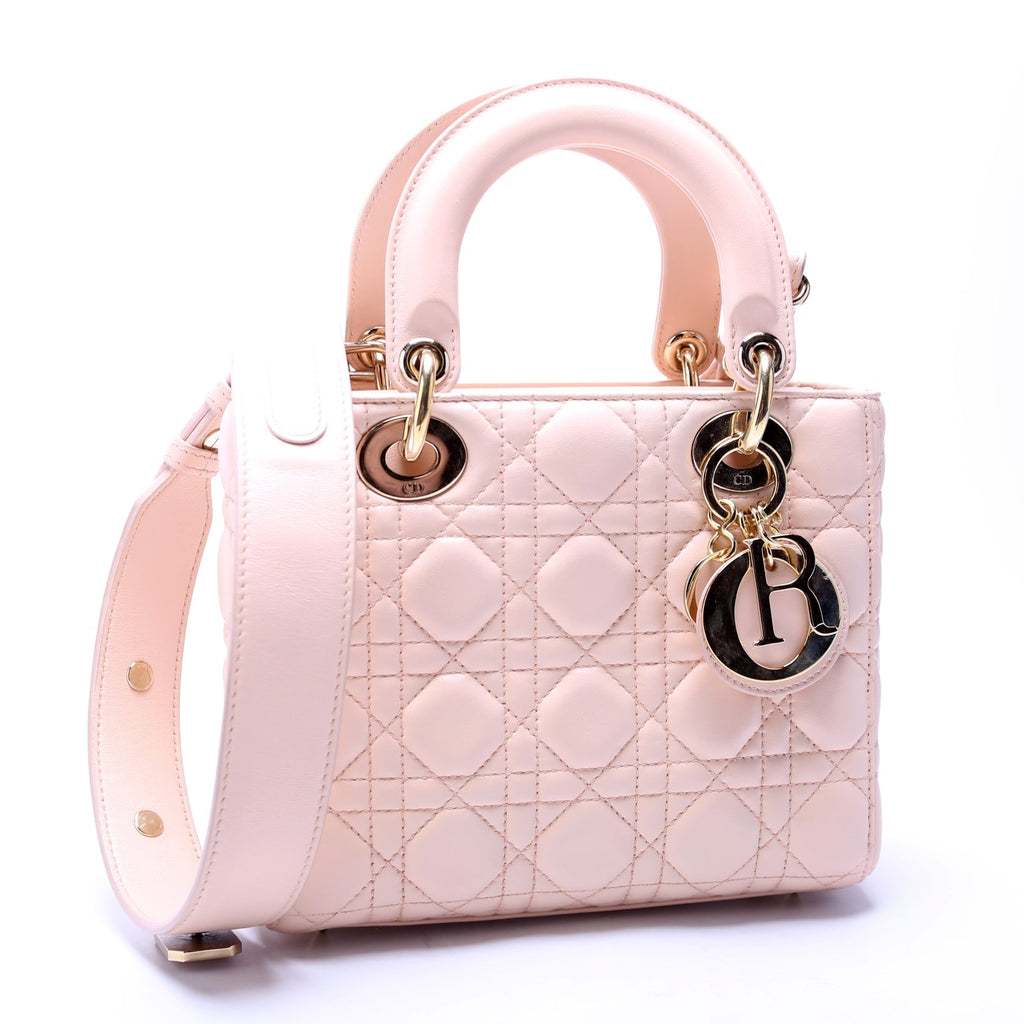 Lady Dior My Abcdior Small Cannage Lambskin Pink