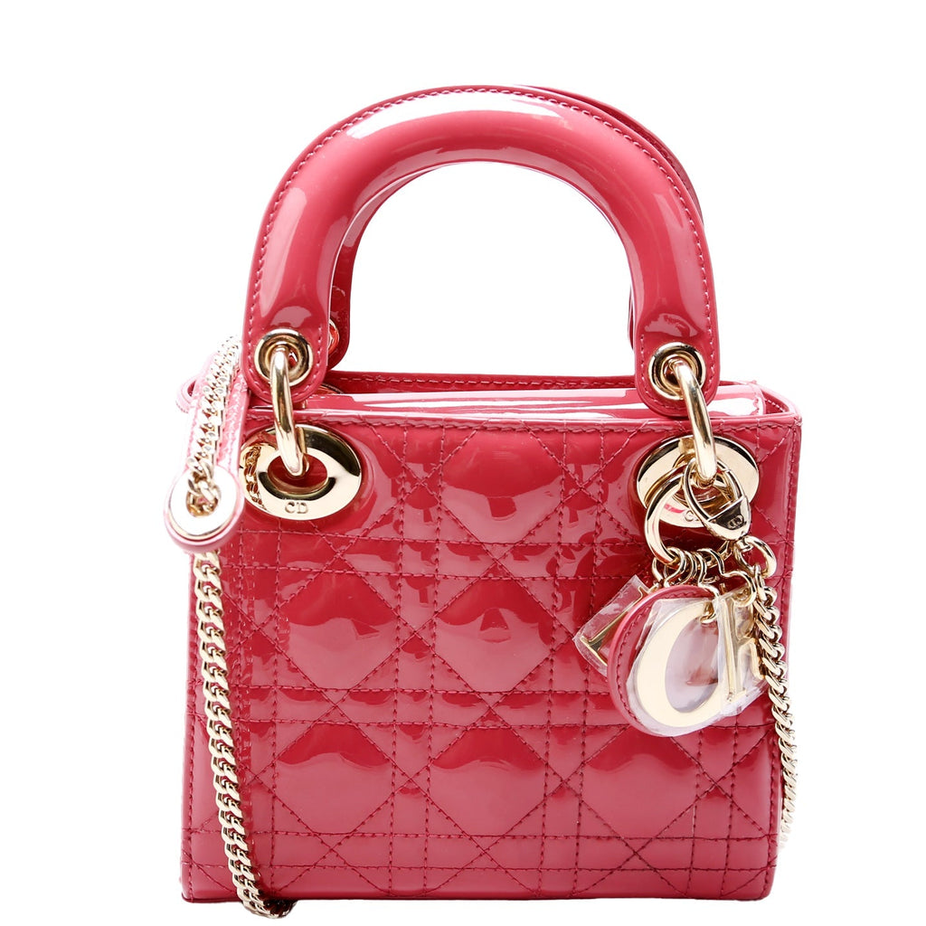 Lady Dior Mini Patent Pink