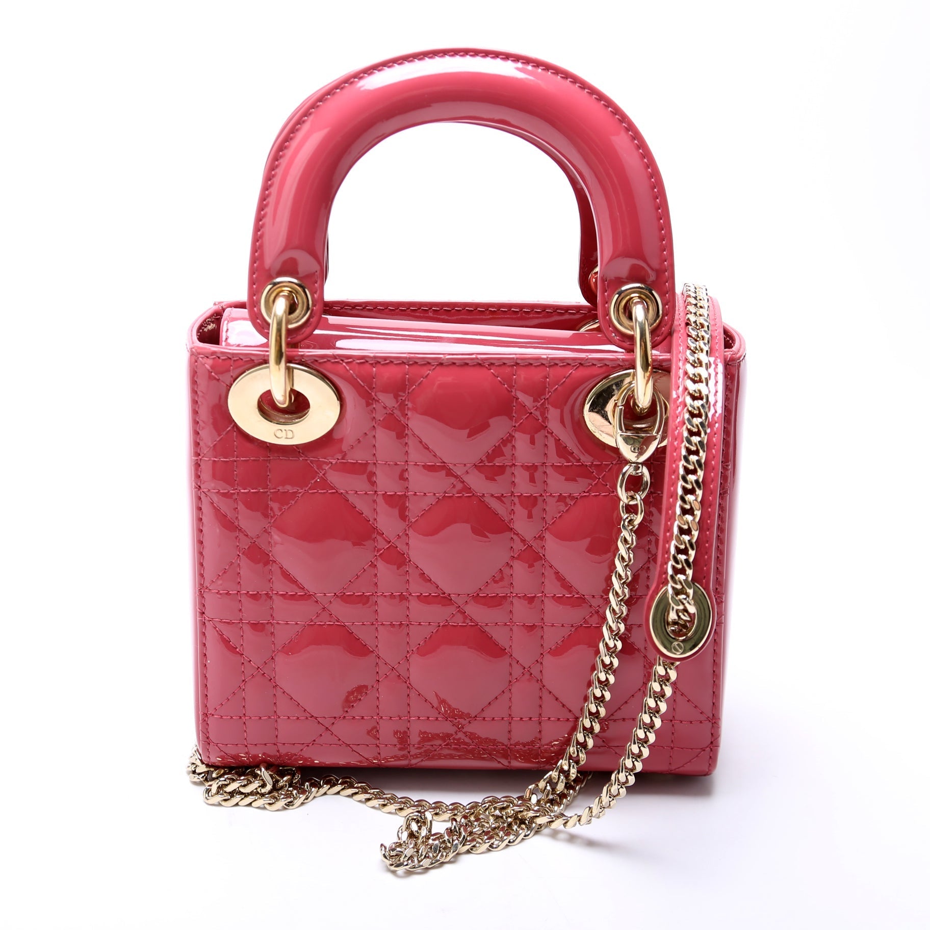 Lady Dior Mini Patent Pink