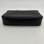 Fendi Black Nappa Leather Mini Baguette Bag