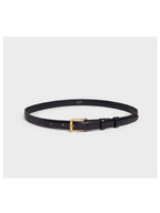 CELINE 18mm Triomphe Taurillon Leather Belt Black