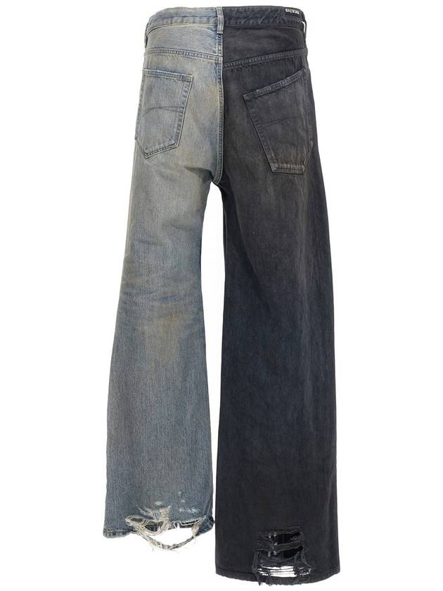 Balenciaga Fifty Fifty Jeans Black Blue