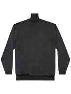 Balenciaga Balenciaga Men's Black BB Oversized High-Neck Sweater, Brand Size 1 (Small)