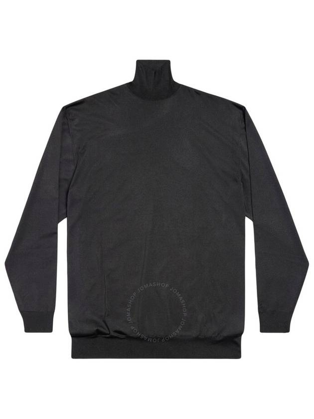 Balenciaga Balenciaga Men's Black BB Oversized High-Neck Sweater, Brand Size 1 (Small)