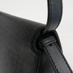 FENDI Zucchino Mamma Baguette PVC Leather Bag Black 8BR001