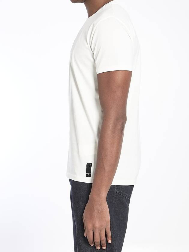 Fendi Embroidered Logo Short Sleeve T-Shirt White