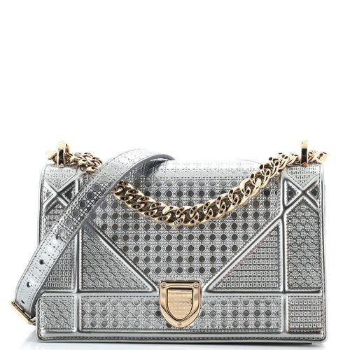 Dior Diorama Croisiere Chain Wallet Cannage Embossed Calfskin