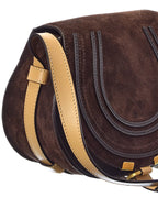 Chloe Marcie Mini Suede & Leather Crossbody