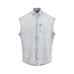 Balenciaga Ripped Sleeve Shirt Men