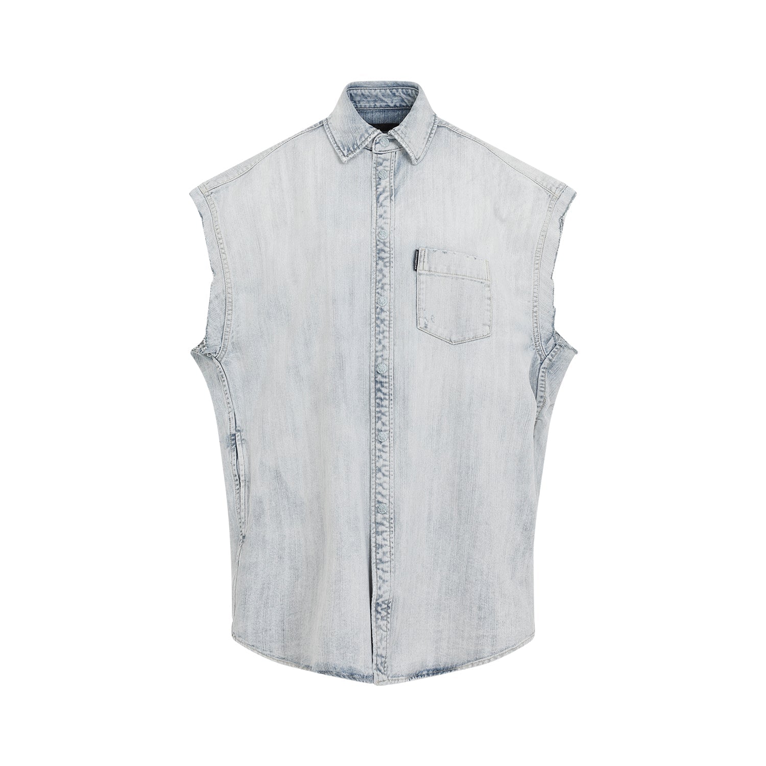 Balenciaga Ripped Sleeve Shirt Men