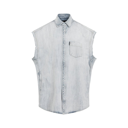 Balenciaga Ripped Sleeve Shirt Men