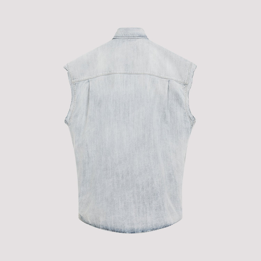 Balenciaga Ripped Sleeve Shirt Men