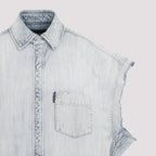 Balenciaga Ripped Sleeve Shirt Men