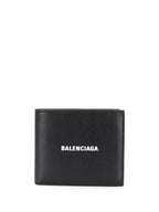 Balenciaga Men Logo-Print Squared Bi-Fold Wallet