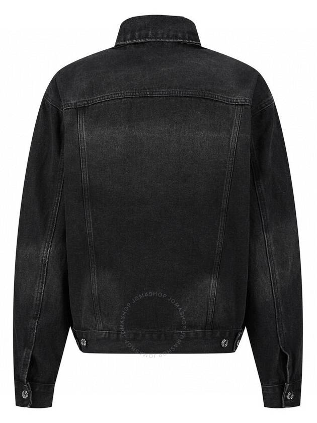 Balenciaga Applique Denim Jacket Black