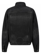 Balenciaga Applique Denim Jacket Black