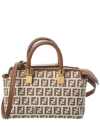 FENDI By The Way Mini FF & Leather Shoulder Bag