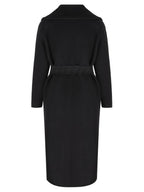 Fendi Shawl Collar Belt Coat Black