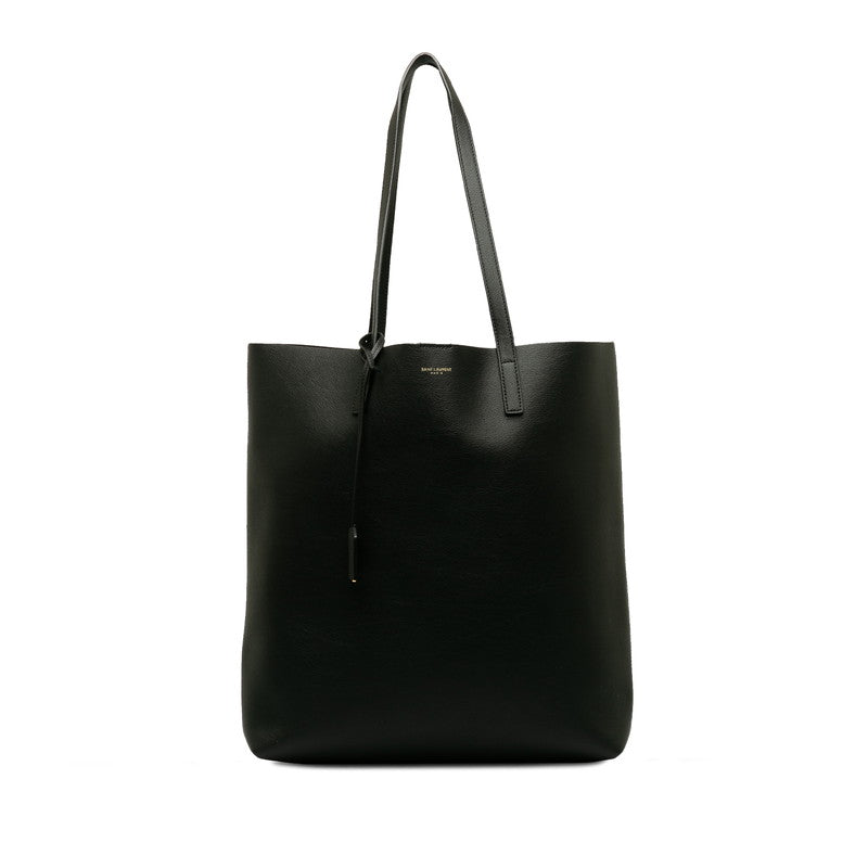 Saint Laurent Tote Bag in Calf Leather Black 454203
