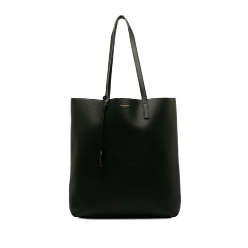 Saint Laurent Tote Bag in Calf Leather Black 454203