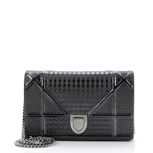 Dior Diorama Wallet on Chain Cannage Embossed Calfskin