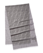 FENDI FF Logo Wool Scarf