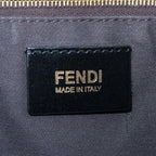 FENDI Zucchino Mamma Baguette Canvas Leather Shoulder Bag 8BR001